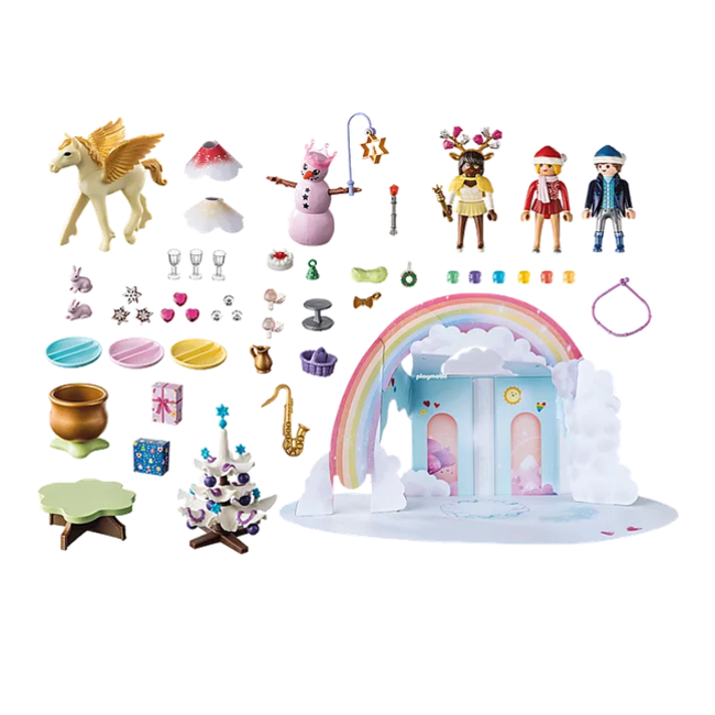Playmobil Advent Calendar - Princess Magic Christmas Under the Rainbow 71348