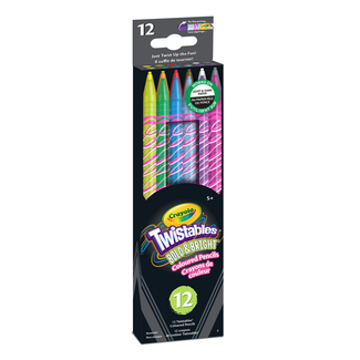 Crayola Twistables Bold & Bright Coloured Pencil Crayons 68-8310