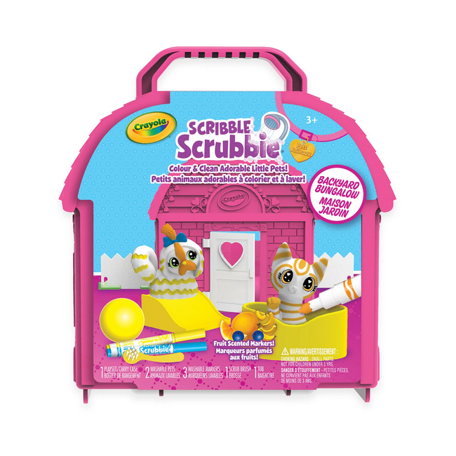 Crayola Scribble Scrubbies Pets Backyard Bungalow