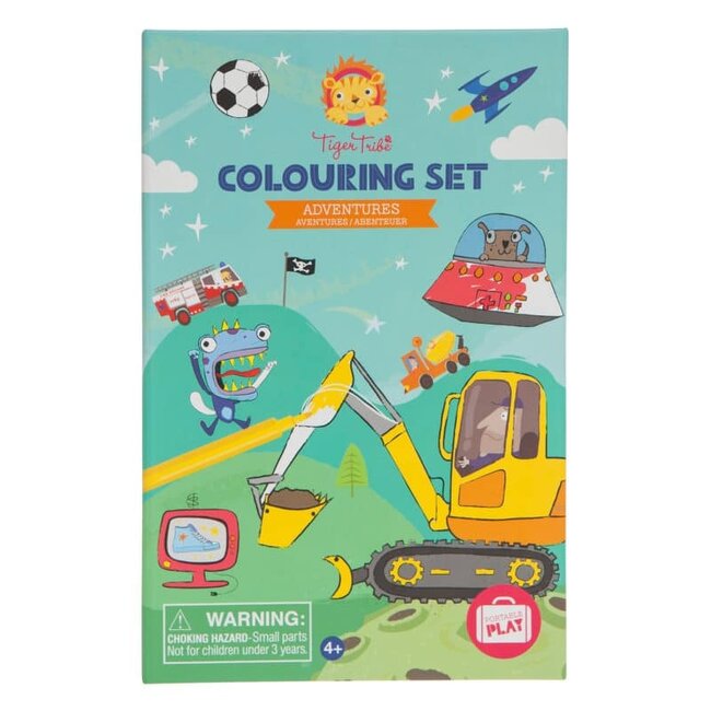 Tiger Tribe Colouring Set Adventures 60207