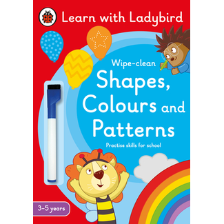 Learn with Ladybird Wipe-clean Shapes, Colours and Patterns 3-5yrs