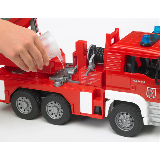 Bruder 02771 MAN TGA Fire Ladder Engine with Water Pump & Light/Sound Mod.