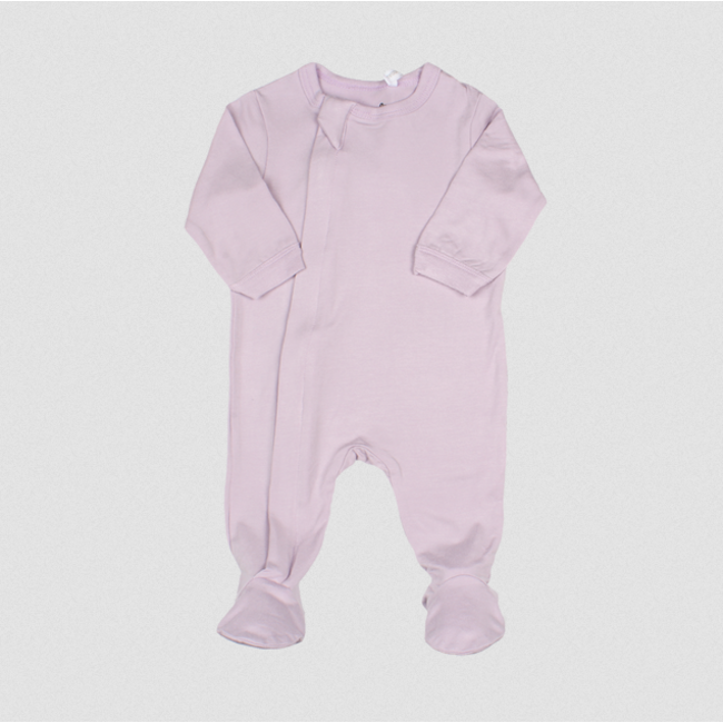 Coccoli Modal Zipper Footie - Lavender Fog (pm 4997 - 72)