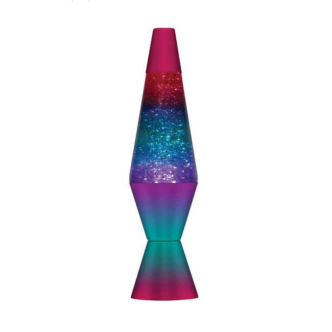 Lava Lamp - 14.5" Berry Rainbow Glitter 2322