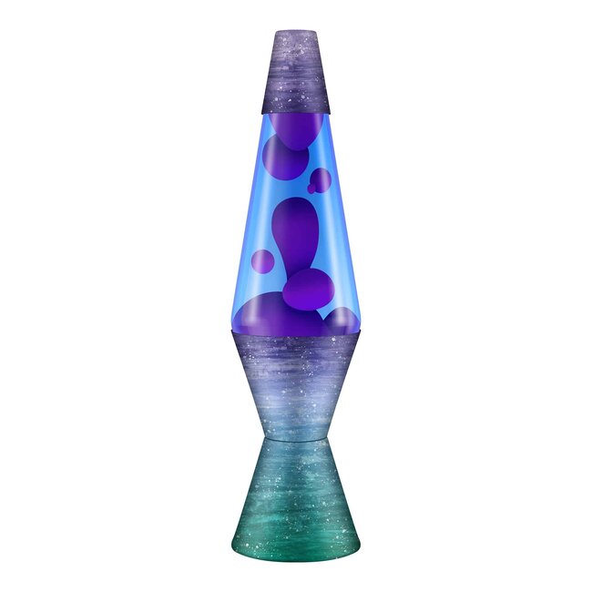 Lava Lamp - 14.5''Ceramic Dip - Purple/Blue