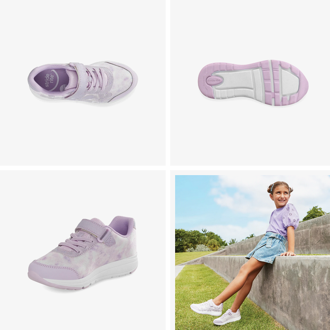 Stride Rite Sr Lighted Glimmer Lavender