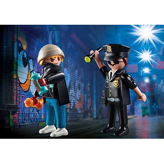 Playmobil Duo Pack Policeman and Street Artist 70822
