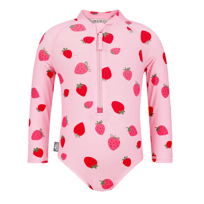 Jan & Jul Pink Strawberry 1 pc Girls UV Swimsuit UG1-PSR