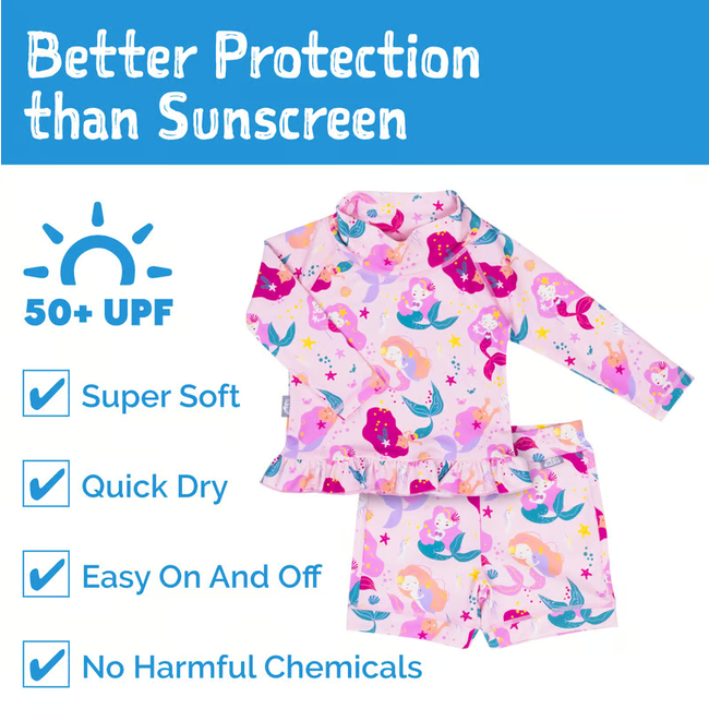 Jan & Jul Pink Mermaid 2-pc UV Suit UV2-PMR