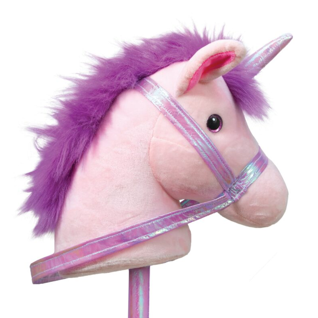 Starlight Unicorn on Stick -Light up Horn ride On SLU