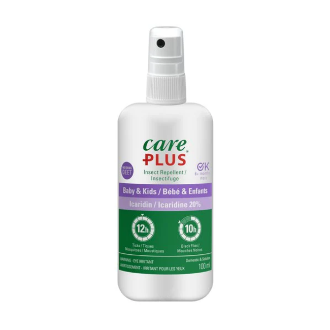 +Care Plus Icaridin 100ml Kids & Baby Insect Repellent Spray 6m+
