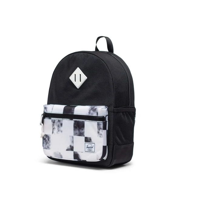Herschel Heritage Kids Backpack Black Distressed Checker (New Sizing)