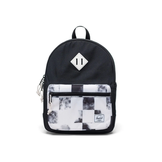 Herschel Heritage Youth Backpack Black Distressed Checker (new Sizing)