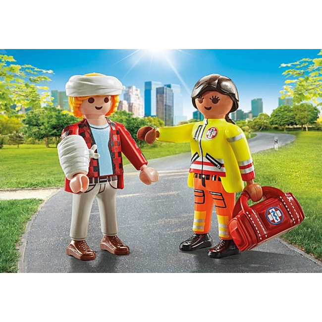 Playmobil Duo Pack - Paramedic with Patient 71506