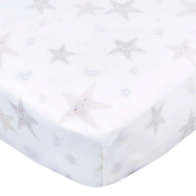 Gerber Knit Crib Sheet - Celestial Stars GCW51019