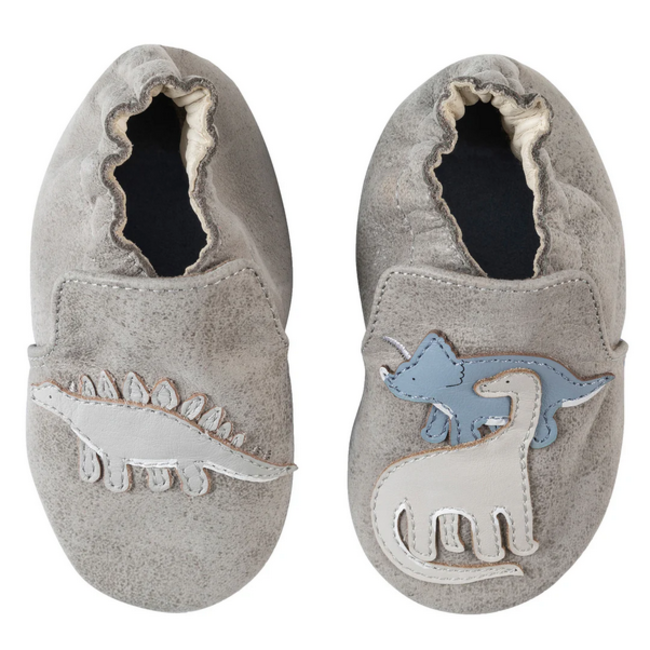 Robeez Core - Soft Soles - Ramsey Charcoal Grey 6-12m