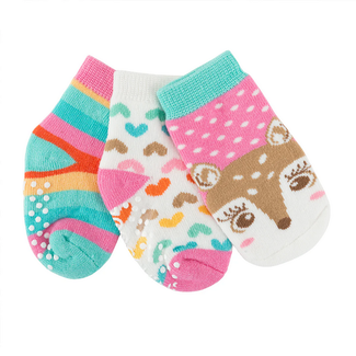 Zoocchini Comfort Socks 0-24m 3Pkg - Fiona the Fawn