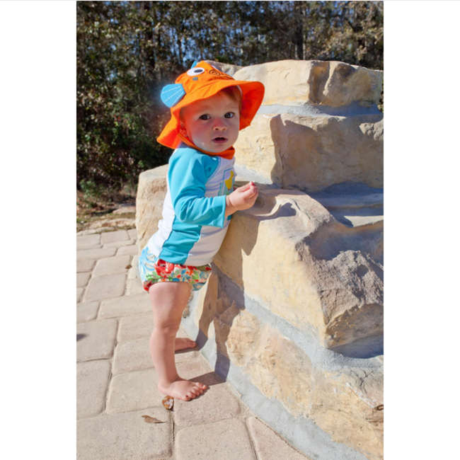 Zoocchini UPF50+ Baby Rashguard Fishbowl Buddies 3-6m