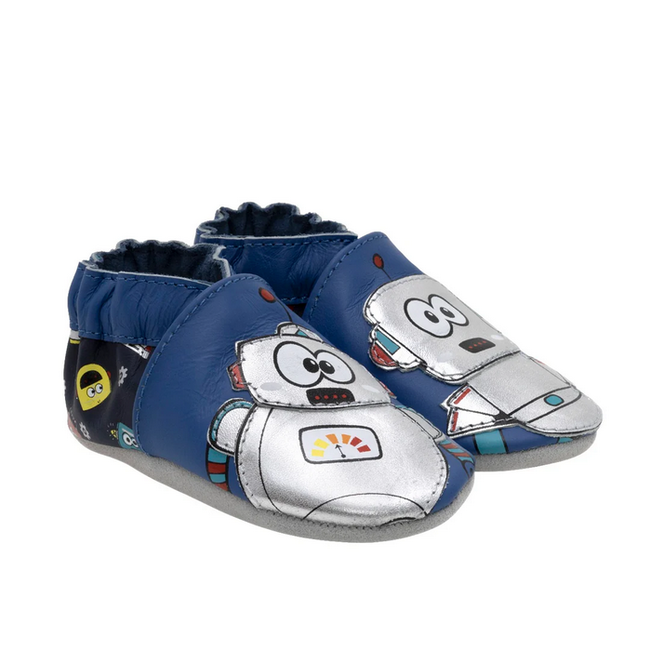 Robeez Soft Soles - Best Bots Blue