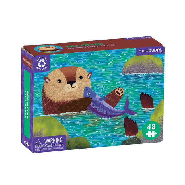 Mudpuppy 48pc Sea Otter Mini Puzzle