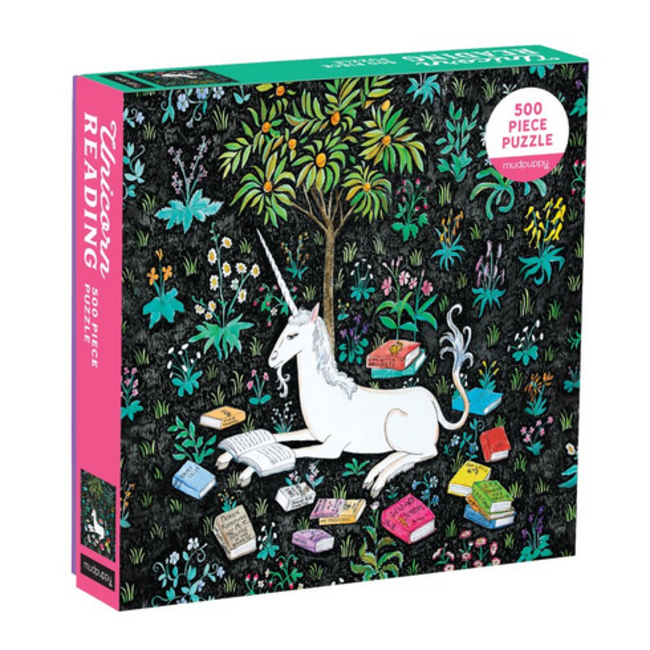 Galison 500pc Unicorn Reading Puzzle