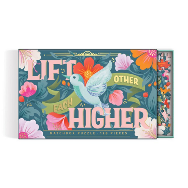 Galison 128pc Lift Each Other Higher Matchbox Puzzle