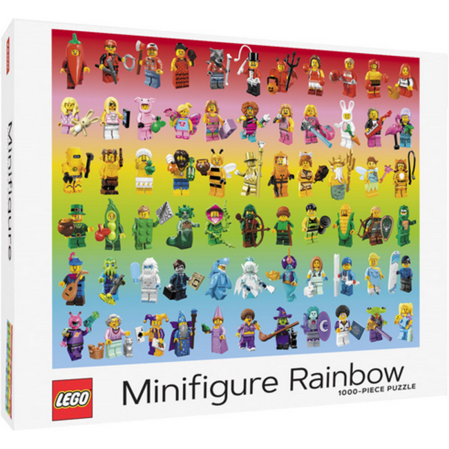 Lego 1000pc Minifigure Rainbow Puzzle