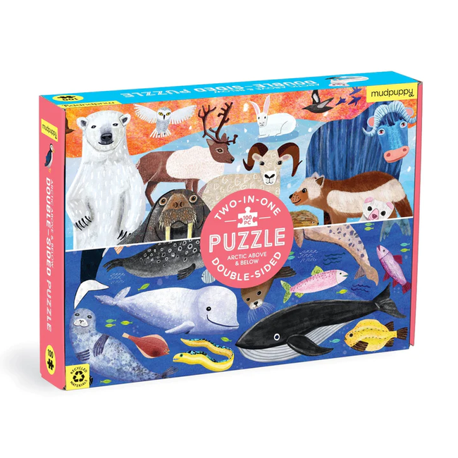 Mudpuppy 100pc Double-Sided Puzzle Arctic Above & Below