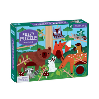 Mudpuppy 42pc Fuzzy Woodland Puzzle