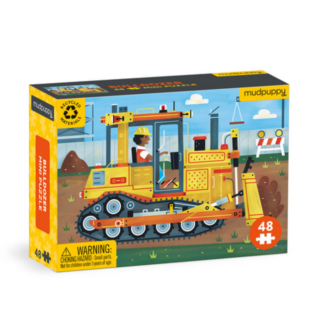 Mudpuppy 48pc Bulldozer Mini Puzzle