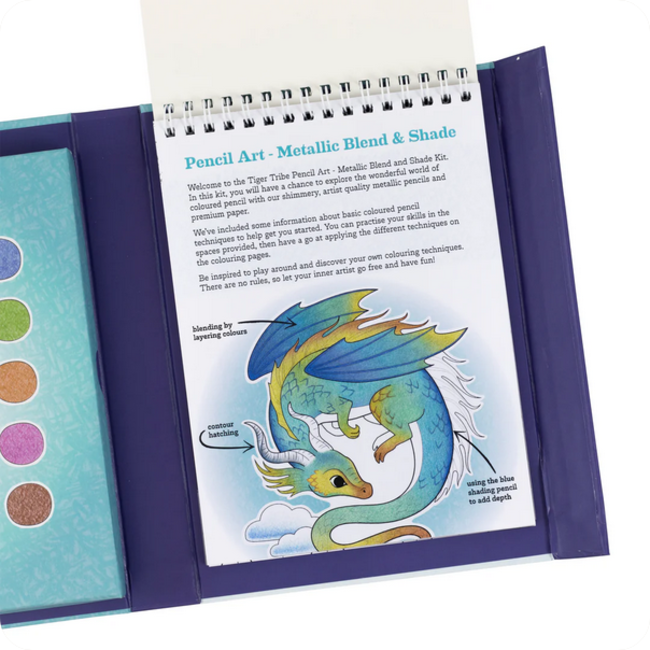 Tiger Tribe Tiger Tribe Pencil Art - Metallic Blend & Shade