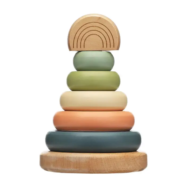 Pearhead Stacking Tower Wooden Toy