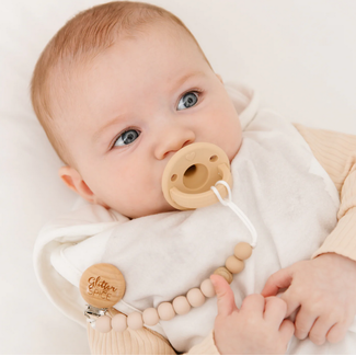 Glitter & Spice Silicone Pacifier Clip