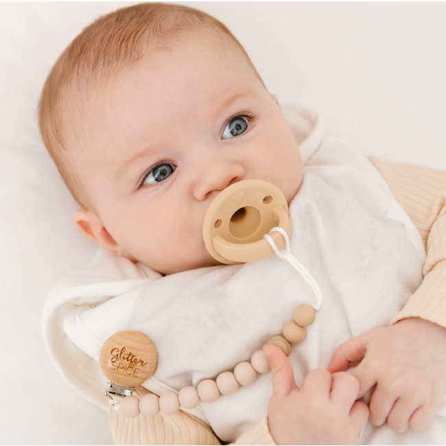 Glitter & Spice Silicone Pacifier Clip