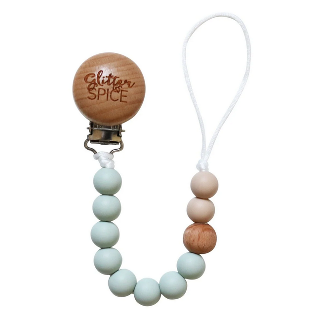 Glitter & Spice Silicone Pacifier Clip