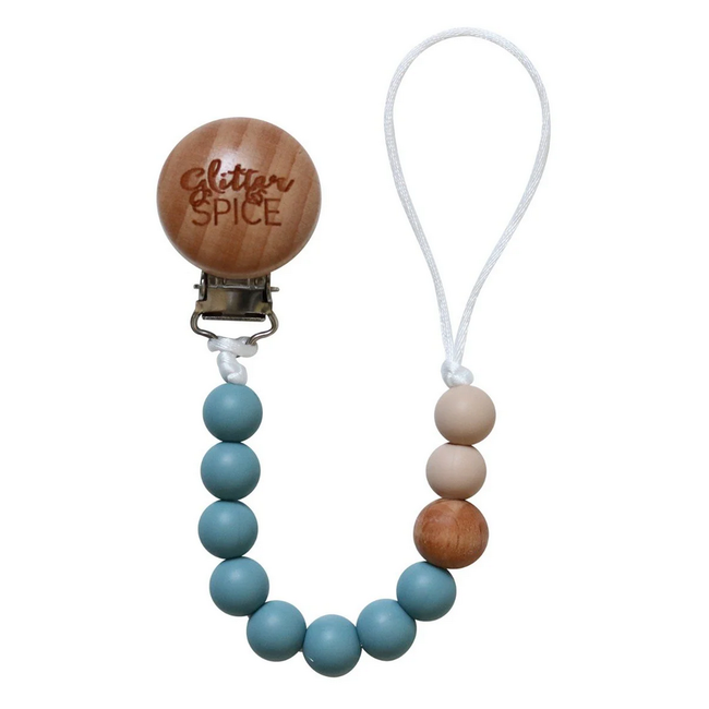 Glitter & Spice Silicone Pacifier Clip