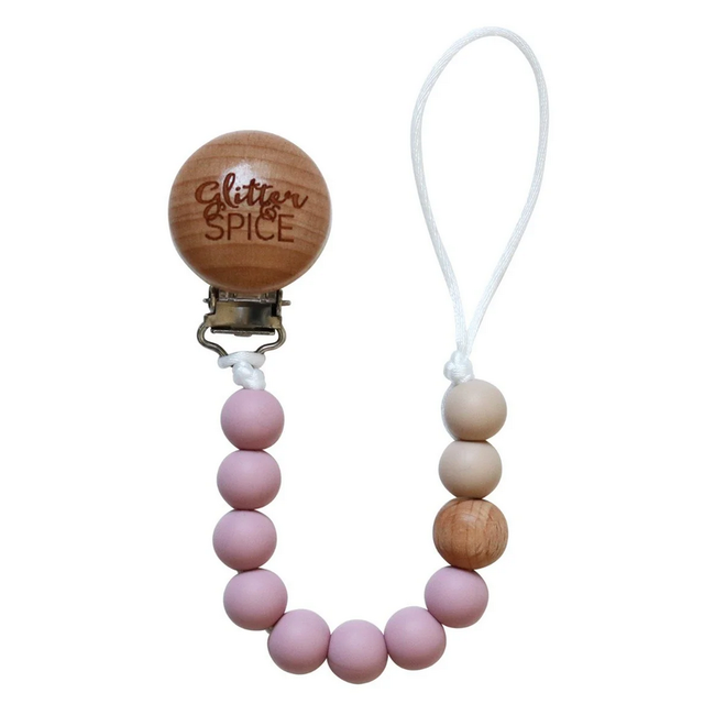 Glitter & Spice Silicone Pacifier Clip