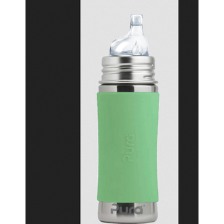 Pura 11oz Sippy Bottle w/Moss Sleeve