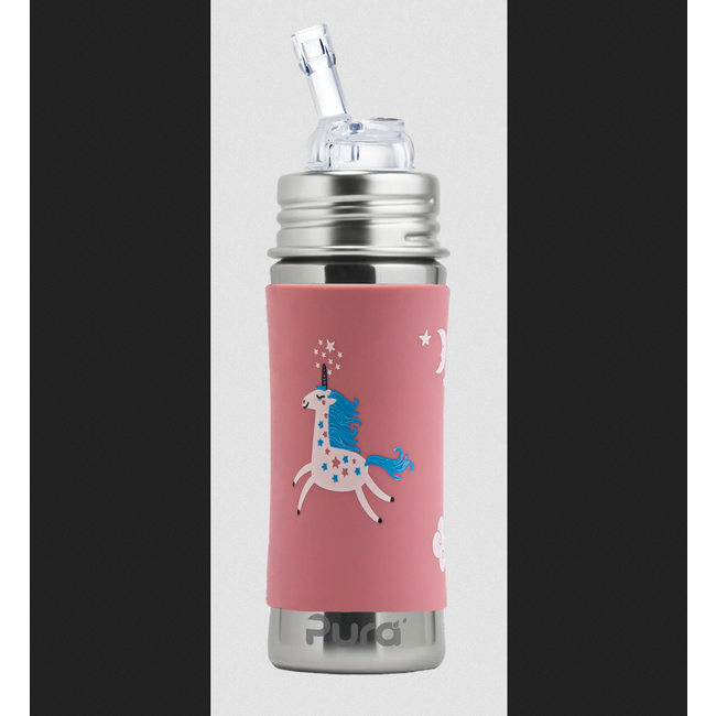 Pura 11oz Unicorn Straw Bottle