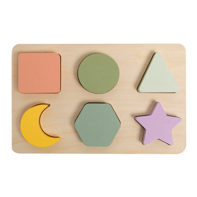 Pearhead Wooden Shapes Puzzle