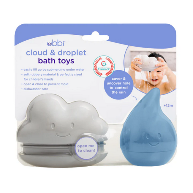 Ubbi Cloud & Droplet Bath Toys