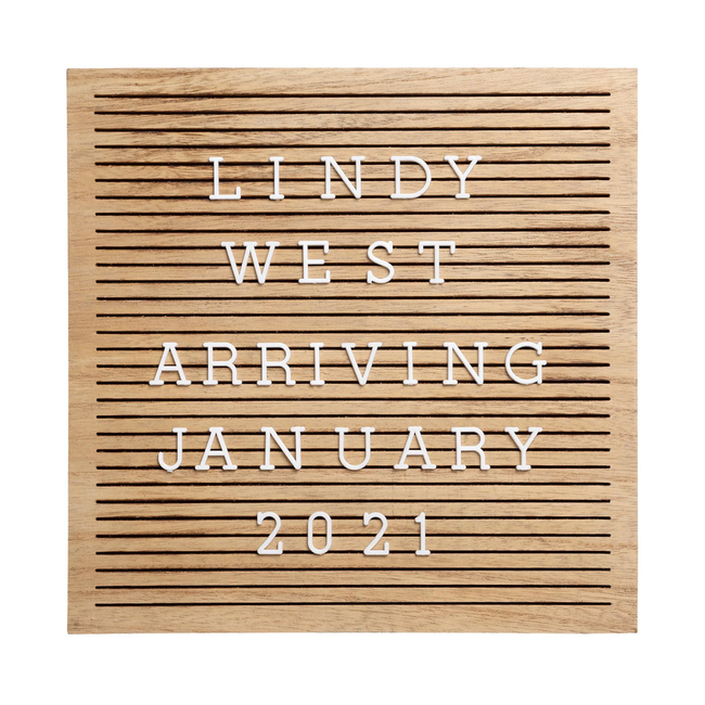 Pearhead Natural Wood Letterboard PH83099