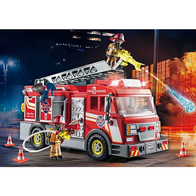 Playmobil City Action - Fire Truck with Flashing Lights 71233