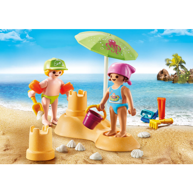 Playmobil Special Plus - Kids with Sand Castle 71581