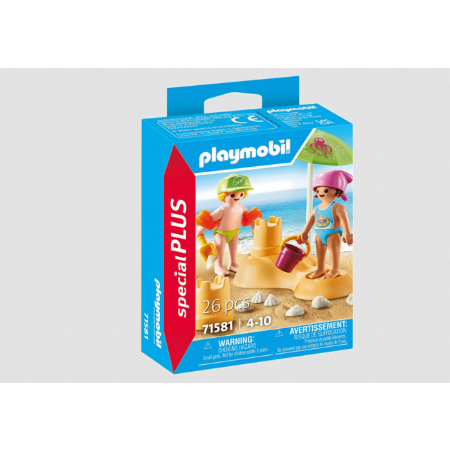 Playmobil Special Plus - Kids with Sand Castle 71581