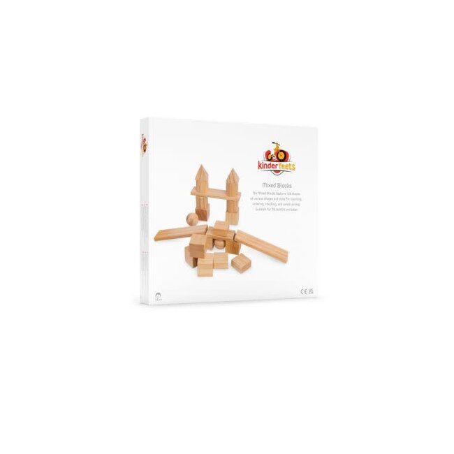Fire the Imagination Kinderfeet Mixed Blocks - Natural
