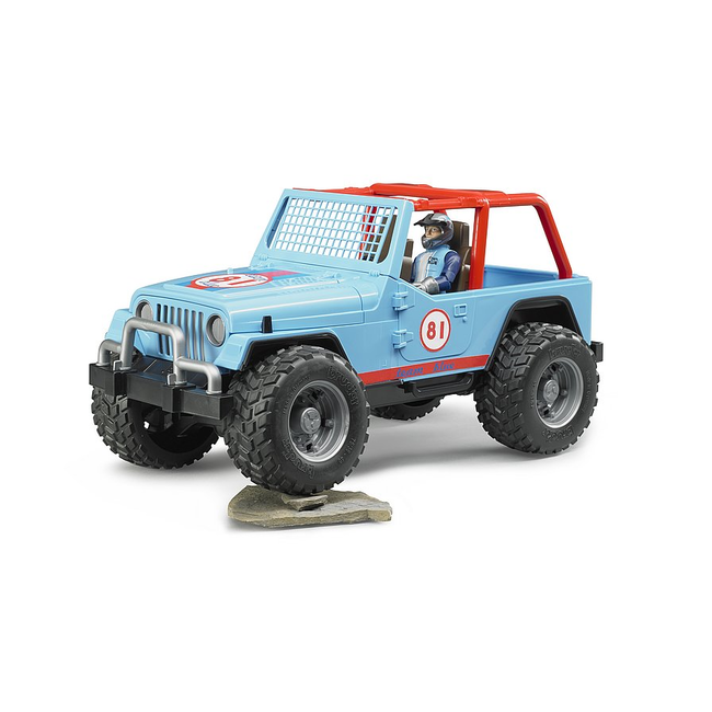 Bruder 02541 Jeep Cross Country Racer Blue w/Driver