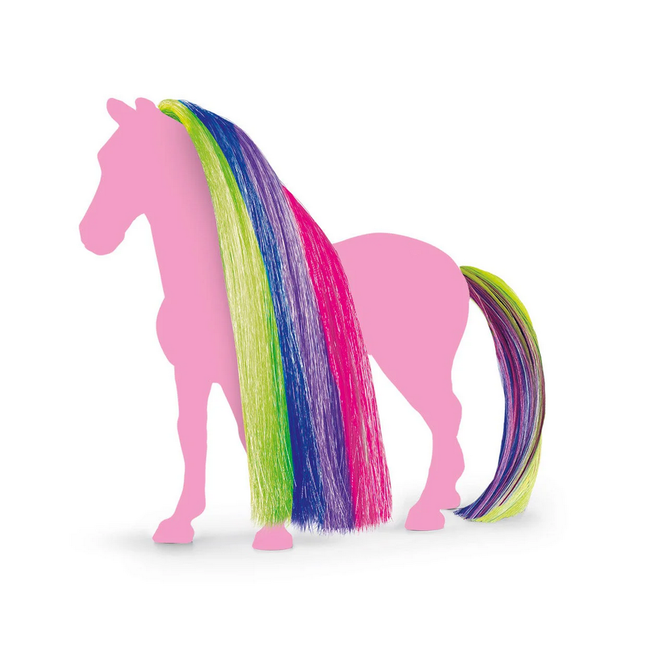 Schleich Horse Club Hair Beauty Horses Rainbow Mane and Tail 42654
