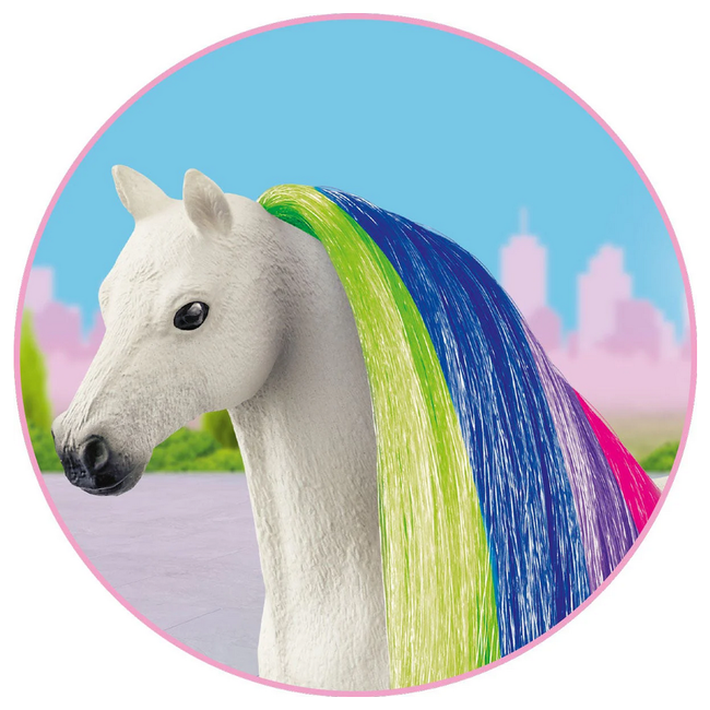 Schleich Horse Club Hair Beauty Horses Rainbow Mane and Tail 42654
