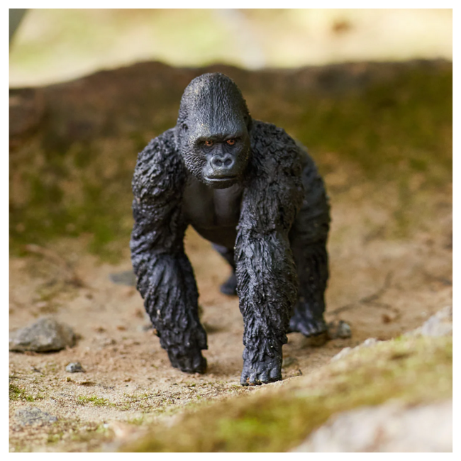 Schleich Wild Life Grey Dot Male Gorilla 14770